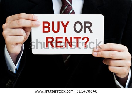 Buy or Rent? card in hands