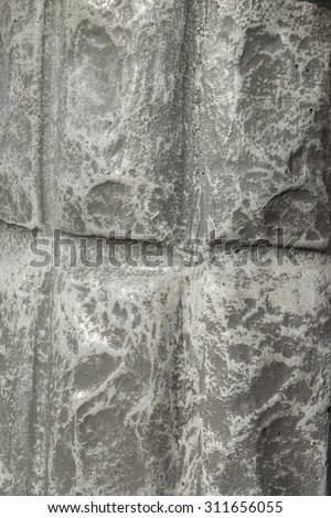 Panel artificial decorative concrete wall for installation.