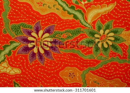 Batik Pattern / Middle Batik Pattern / Ornaments of Batik / Middle Sharp Batik / Colorful Batik / Malaysian Batik / 