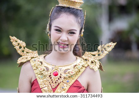 Half bird thai woman