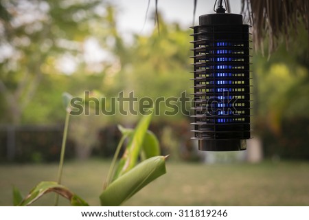 Blue insect lamp Royalty-Free Stock Photo #311819246