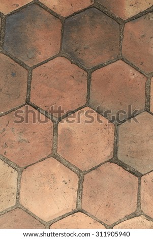 old bricks floor