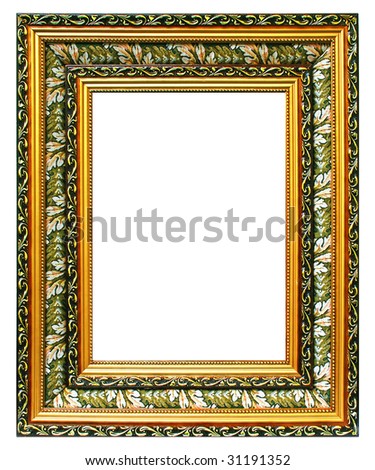 A picture frames on white background