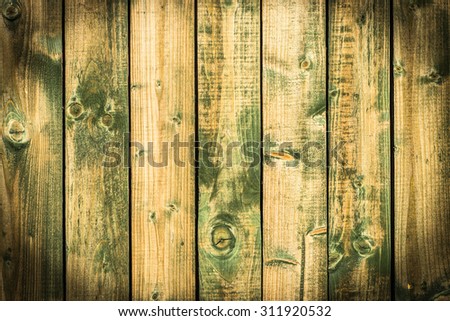 Photo of wood background texture. Old wooden planks texture background with vignette.