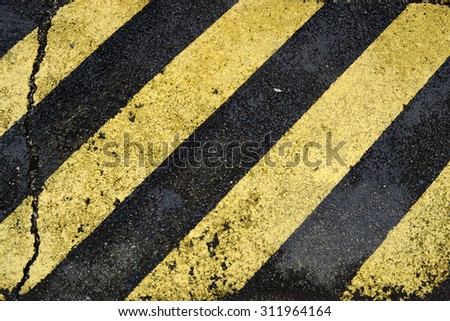 yellow and black stripes floor background Royalty-Free Stock Photo #311964164