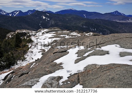 Alpine mountain landscape in the Adirondacks, New York State