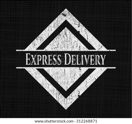 Express Delivery written on a blackboard