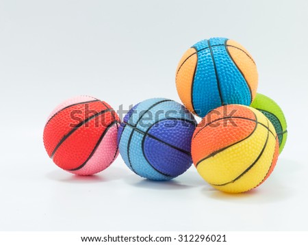 Group of Colorful balls isolated