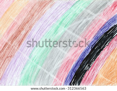 rainbow pencil drawings