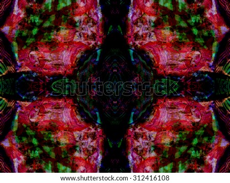 red color drawing in kaleidoscope pattern - red color drawing in kaleidoscope pattern for background
