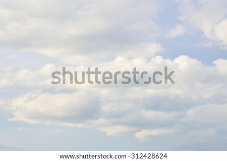 The Blue sky and white cloud