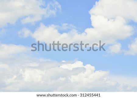 The Blue sky and white cloud