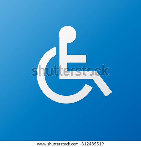 Disabled Sign , Symbol Handicap vector Illustration