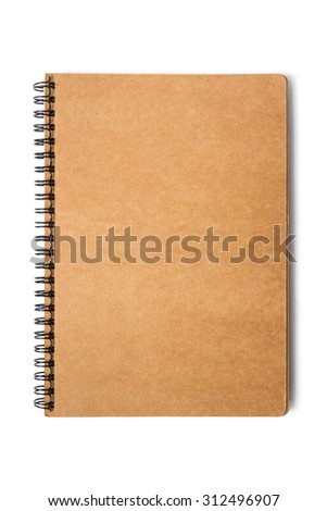 Cover notebook on white background Royalty-Free Stock Photo #312496907