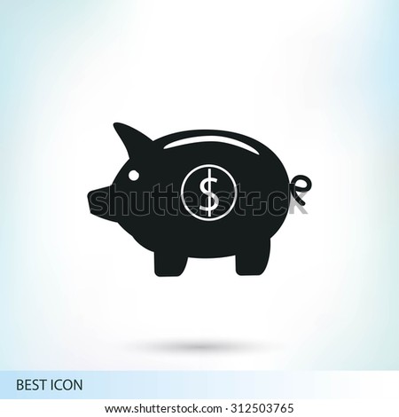 Piggy bank - saving money