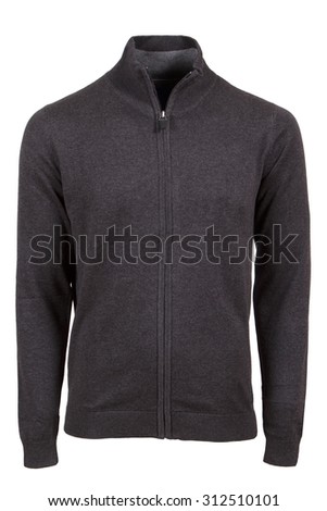 gray male jacket isolated
