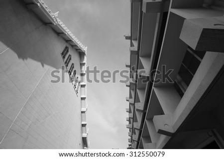 Building  in black and white