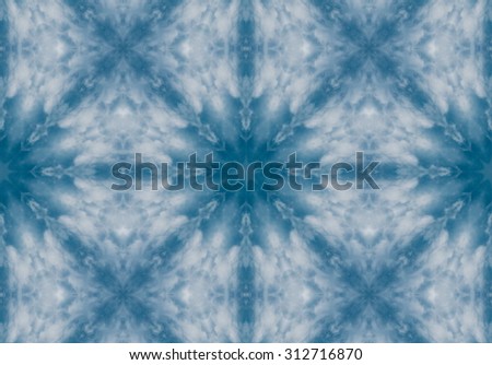 blue color drawing in kaleidoscope pattern - blue color drawing in kaleidoscope pattern for background