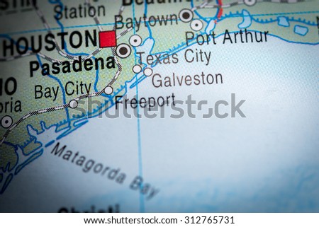 Map view of Texas City