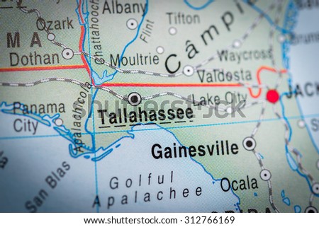 Map view of Tallahassee