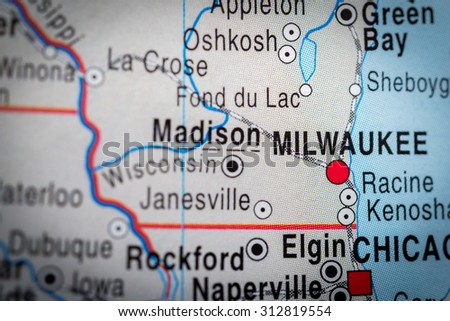 Map view of Milwaukee. (vignette)