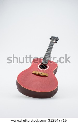 model guitar on a white background.