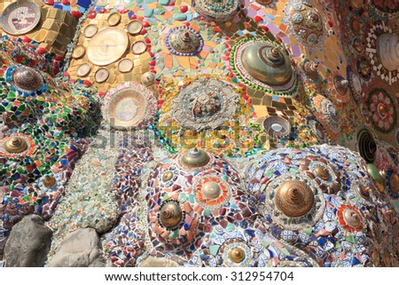 Background made of beautiful jewelry and chinaware