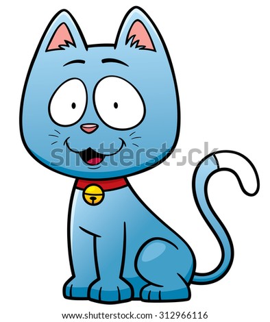 Vector illustration of Cat cartoon