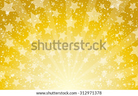 star and confetti background