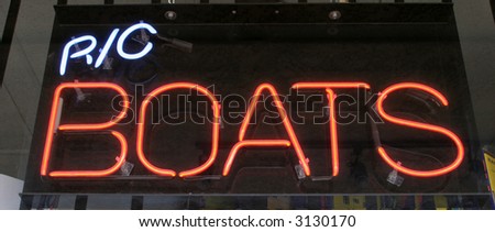 Neon Sign series r/c boats