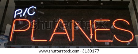 Neon Sign series r/c planes