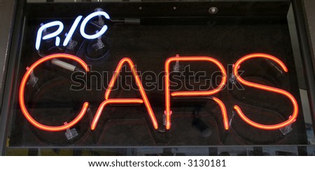 Neon Sign series r/c cars
