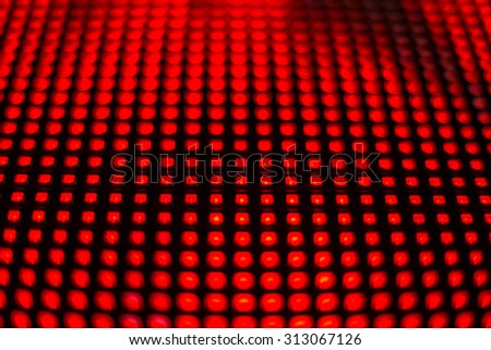 Dark red colored smd LED screen close up background