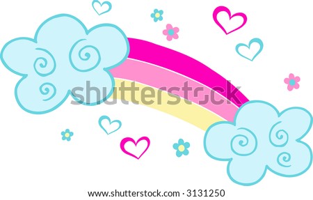Happy Rainbow Vector Illustration