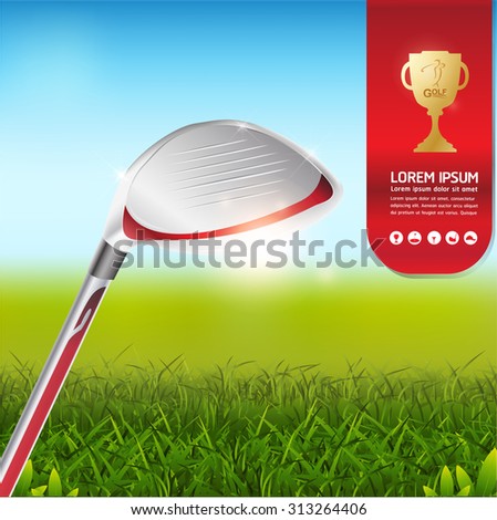 Golf Ball Vector Concept Golf Tournament World