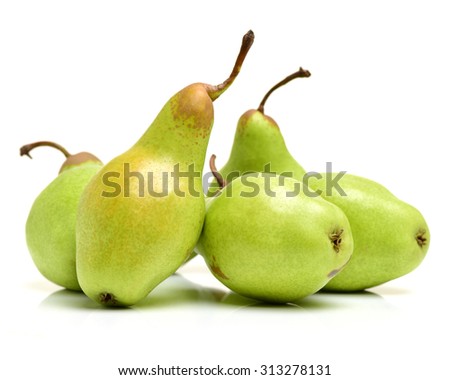 Tasty pear isolated on white background