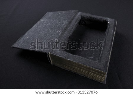 Box created from the  old black book 