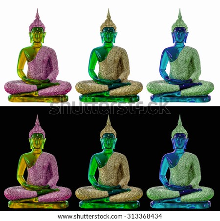color of Buddha statue in the temple