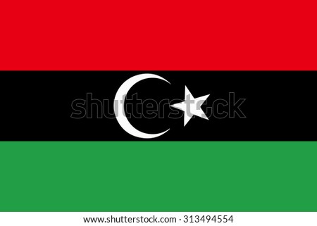 Libya flag Vector