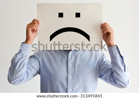 Unhappy employee or demotivated at working place Royalty-Free Stock Photo #313495841
