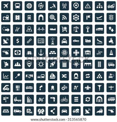 infrastructure 100 icons universal set for web and mobile 
