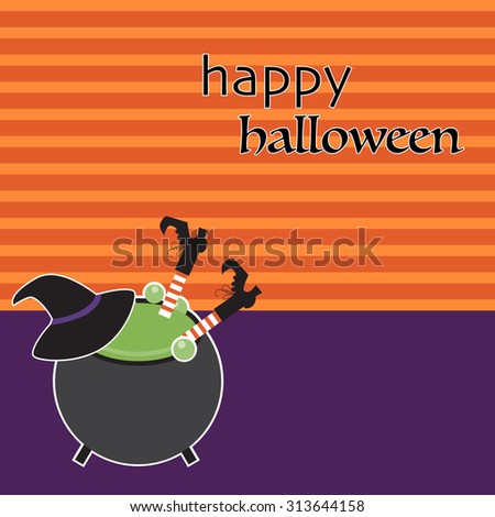 Happy Halloween background with smartphone and zombie hand vector. illustration EPS10.