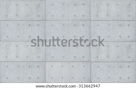bare cast in place gray concrete wall texture background Royalty-Free Stock Photo #313662947