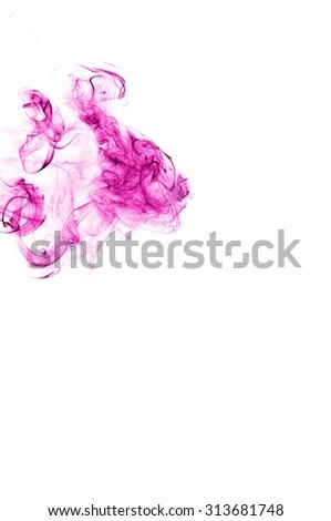 Movement of smoke,Abstract Violet smoke on white background, Violet background,Violet ink background,purple smoke