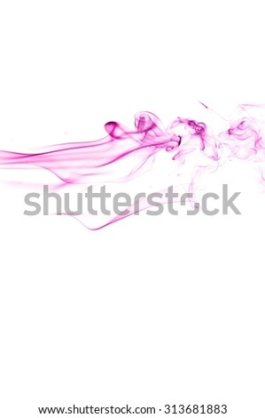 Movement of smoke,Abstract Violet smoke on white background, Violet background,Violet ink background,purple smoke