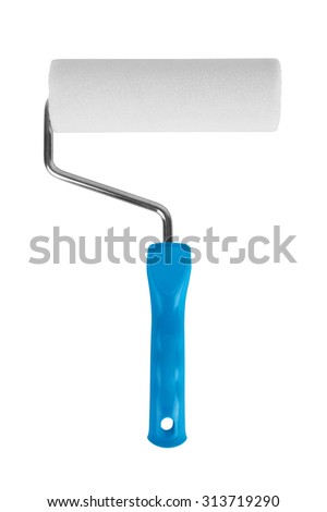 Paint roller isolated on white background Royalty-Free Stock Photo #313719290