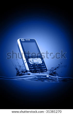 mobile in water