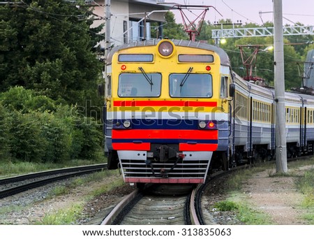 Old electric train is still in service