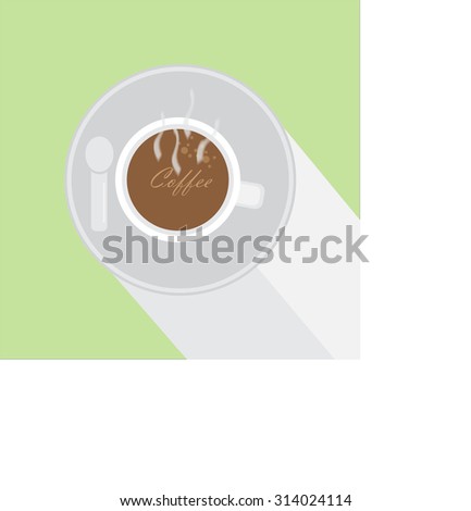 Vector icon of coffee cup,illustration