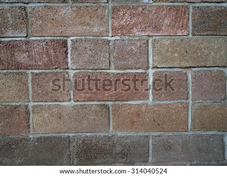 big brick wall background and texture photo in the afternoon